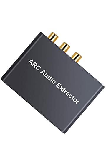 Dijital Analog Dönüştürücü ARC Ses Çıkarıcı Dijital HD Ses Analog Stereo RCA L / R Koaksiyel 3.5 mm Adaptörü