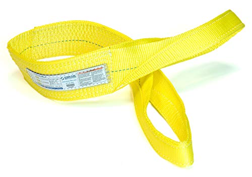 Stren-Flex-ABD'de üretilmiştir-16 ft Polyester Düz Göz Web Sling Web Sling (6400 Dikey-5000 Gerdanlık-12800 Sepet)