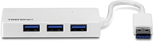 TRENDnet 4-Port USB 3.0 Dahili USB 3.0 Kablosu ile Kompakt Mini Hub, Tak & Çalıştır, uyumlu ile: Linux, Windows, Mac, Nintendo