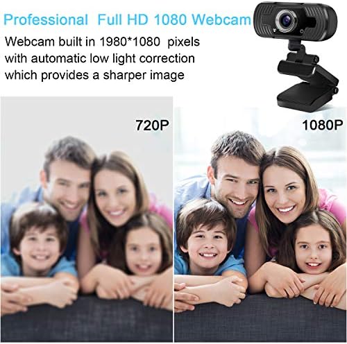 Webcam - 1080 P USB Webcam Bilgisayar PC için Tak & Çalıştır Web Kamera için Windows Mac OS için Video Akışı, Konferans, oyun,