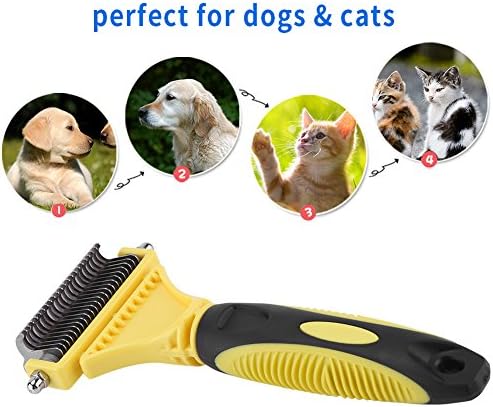 Paslanmaz Çelik Pet Dematting Tarak, Bakım ve Kaldırma Knot Paspaslar ve Arapsaçı Profesyonel Pet Saç Tarak, köpekler Kediler