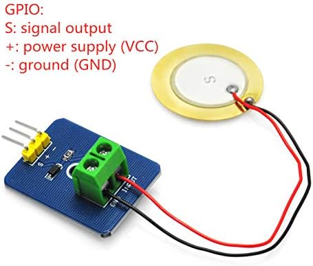 Gıkfun Analog Seramik Piezo Titreşim Sensörü Modülü Arduino DIY Kiti için (Vaka Paketi 5 adet) EK1952