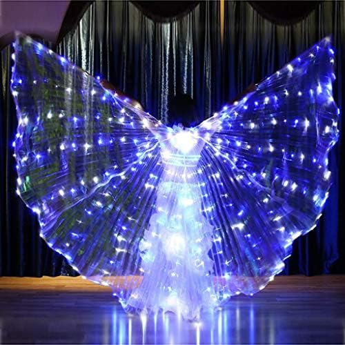 Cegduyı LED ısis Kanatları Glow Light Up Oryantal Dans Kulübü Kostümleri Performans Giyim Karnaval Kız Giyim Aksesuarları
