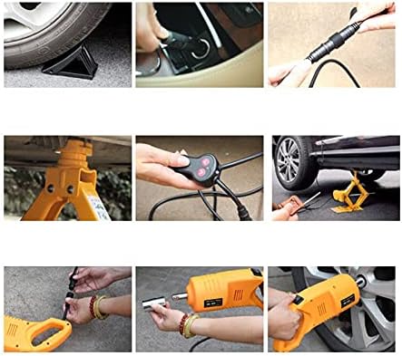 YIBANG-DZSW Makas Elektrikli Jak elektrikli jak Taşınabilir 12 v Araba Jack Elektrik Anahtarı Seti Araba Acil Onarım Aracı için