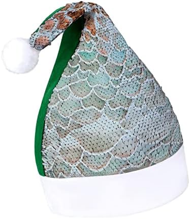Balık PatternsUnisex Yetişkin Noel şapka, Noel hediyesi; Pullu Noel şapka, tatil şapka; Parti hediyeler