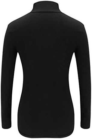 NANTE Üst Gevşek kadın Bluz Balıkçı Yaka Fermuar Seksi Sıkı T-Shirt Uzun Kollu Tee Gömlek Katı Gömlek Tops Bayanlar Giyim