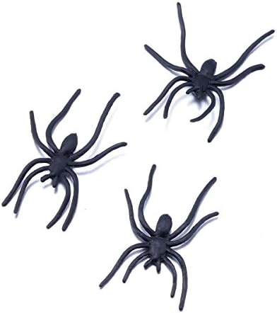 FUNLAVIE Plastik Örümcekler Cadılar Bayramı Örümcekler için Gag Hediyeler / Parti Iyilik / Prank Kiti-100 Pcs