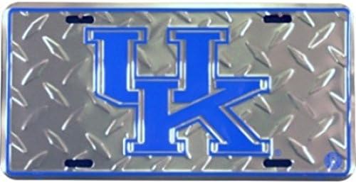 Kentucky Wildcats ~ Kentucky Üniversitesi İngiltere Logosu Elmas Kesim Metal Plaka Araba Etiketi