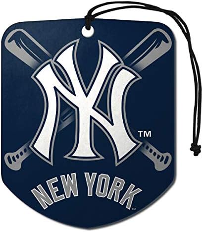 FANMATS Team ProMark MLB New York Yankees Hava Temizleyicileri2 Paket Kalkan Tasarımı Hava Temizleyicileri, Takım Renkleri, Bir
