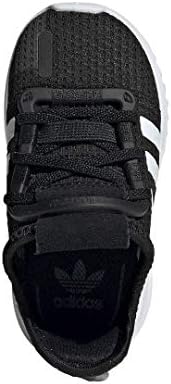 adidas Originals Unisex-Çocuk U_Path Koşu Ayakkabısı, Siyah/Beyaz / Şok kırmızı, 2 M US Little Kid
