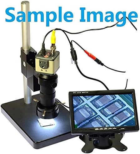 GUOSHUCHE 800TVL 1/3 CCD Dijital Sanayi Mikroskop Kamera Seti CS & C-Mount Lens Destek BNC Renkli Video Çıkışı F SMD BGA PCB