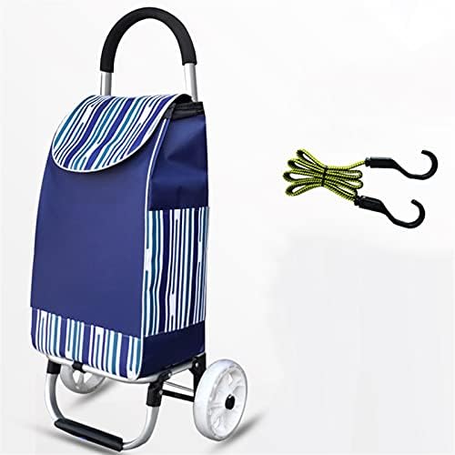 JKMİNSA Alışveriş Arabası Çantaları Katlanır Taşınabilir Arabası Ev Arabası Bagaj Arabası (Renk: B)