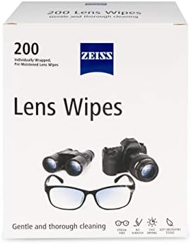 Zeiss Lens Mendil Gözlük Kılıfları, Beyaz, 200 Adet (1 Paket)