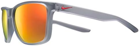 Nike EV1122-016 Endeavor Güneş Gözlüğü Mat Kurt Gri Çerçeve Rengi, Kırmızı Ayna Lens Tonu ile Gri