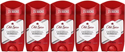 Old Spice Yüksek Dayanıklılık Orijinal Koku Erkek Deodorantı, 2.25 Ons (5'li Paket)