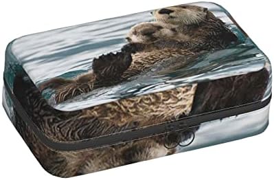Otter Tuvalet Çanta Asılı İşlevli Kozmetik Durumda Taşınabilir Makyaj Kılıfı İle Kanca Asılı Seyahat Tuvalet Çanta