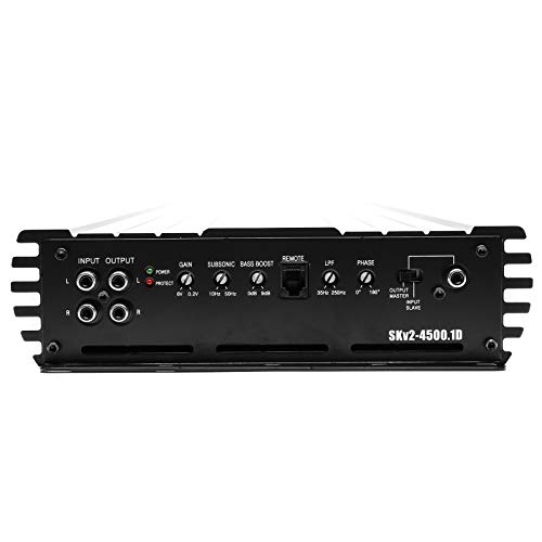 Skar Ses SKv2-4500.1 D Monoblok D Sınıfı MOSFET Rekabet Sınıfı Subwoofer Amplifikatör, 7400W Maksimum Güç