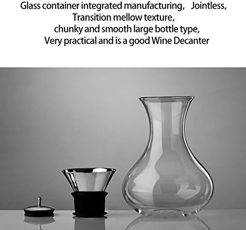 XHHOME Şarap cam Sürahi 34 oz Kapasiteli Kırmızı Şarap Kristal Cam Şişe Likör Sürahiler Ev Yardımcısı