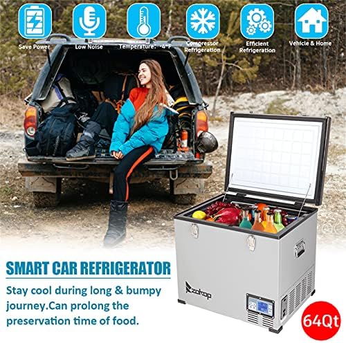 Küçük Buzdolabı Dondurucu Mini Buzdolabı DC12V / 24V AC100-120V 60L / 64Quart / 2.1 CU.İlaçlar, İçecek, Ev ve Seyahat için FT