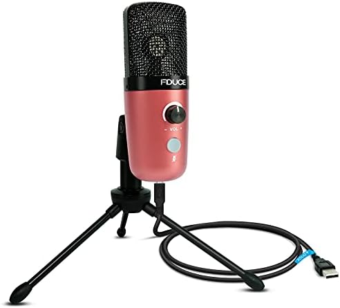 USB Tak & Çalıştır Bilgisayar Mikrofon, FDUCE Profesyonel Stüdyo PC Mic ile Tripod için Oyun, Streaming, Podcast, Sohbet, YouTube
