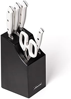 Arcos Riviera Blanc Bloklu Bıçak Seti (5 adet) Dövme Paslanmaz Çelik Beyaz Renk