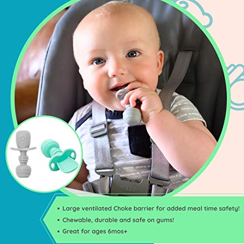 Led Sütten Silikon Bebek Kaşık-Çiğnenebilir Eşyaları Set Toddlers için-UpwardBaby 3 Bebek Kendini Besleme Kaşık için Sahne 1-6mos