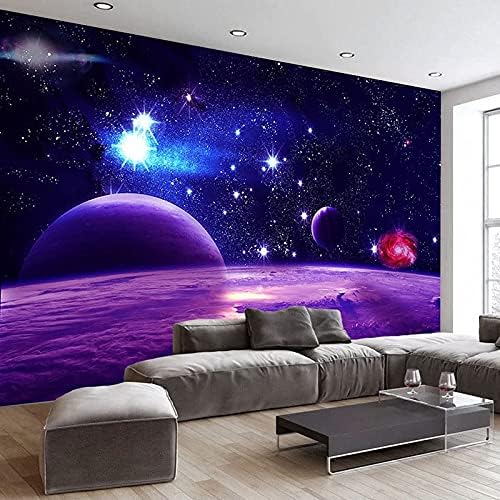 YPDWYJL 3D Duvar Kağıdı Evren Yıldızlı Gökyüzü Arka Plan duvar tablosu Oturma Odası Yatak Odası Duvar Kağıdı duvar çıkartmaları