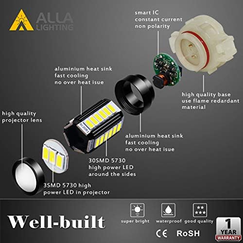 Combo 5201/5202 + H8 / H11 + HB3 / 9005 LED Ampuller Sis Farları / Farlar Ampuller (Yüksek / Düşük Işın Off-road kullanımı için