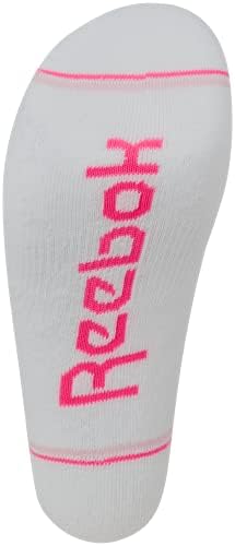 Reebok Kızların Atletik Kemer Sıkıştırma Yastık Konfor Çeyrek Kesim Çorap (6 Paket)