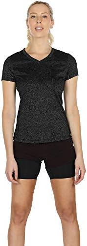 ıcyzone Egzersiz Gömlek Yoga Tops Activewear V Yaka T-Shirt Kadınlar için Koşu Spor Spor Kısa Kollu Tees (3 paketi)