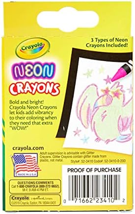Crayola Neon Boya Kalemleri, Okula Dönüş Malzemeleri, 24Count, Multi (523410)
