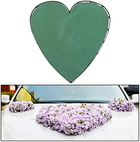 Backbayia Kalp Şekli Çiçek Köpük Yapay Tutucu Tuğla Vantuz ıle Buketleri Düğün Otel Çiçekçi Balo Düzenlemeleri (560x540MM)