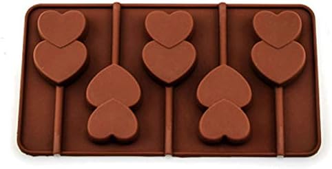 Çikolata, Kek, Jöle, Puding, El Yapımı Sabun için Kalpten Kalbe Şekil Silikon Kalıp