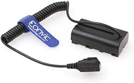 Eonvic D-Tap için NP-F550 F570 F750 F970 Kukla Pil Adaptörü Güç Coiled Kablo Sony NP Serisi Monitör