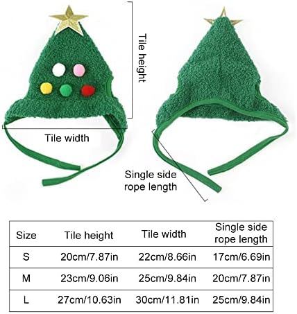 2 Adet Köpek Noel Ağacı Şapka, Pet Noel Kap Sevimli Pet Başlık Süsler Headdress Cadılar Bayramı Noel Partisi için