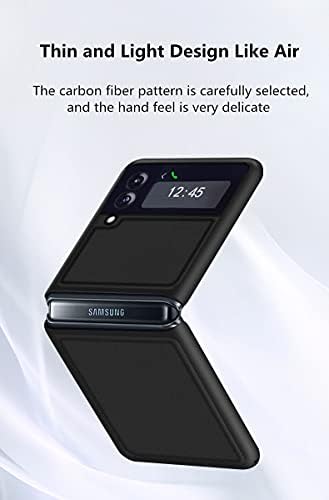 Samsung Galaxy Z Flip 3 Telefon Kılıfı, el Yapımı Deri Anti-Damla Darbeye Dayanıklı Ultra İnce İnce Dayanıklı Koruyucu Telefon