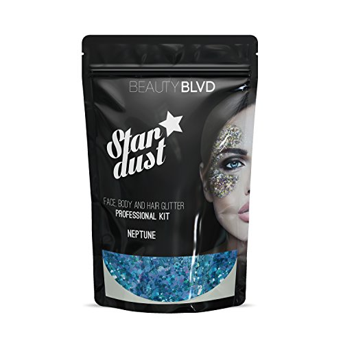 BeautyBLVD Stardust-Yüz, Vücut ve Saç Glitter Pro Bag / Festivaller ve Partiler için Harika / Kozmetik Glitter / Zulümsüz (Babylon