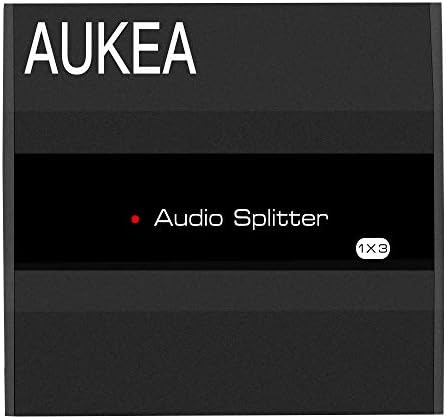 AUKEA optik ses dağıtıcı kablosu, 1 Port 3 Out Dijital Optik Toslink SPDIF 1x3 Destek LPCM2.0/DTS/Dolby-AC3 PS3 Xbox için Mavi-Ray