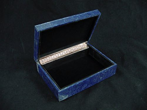 El Yapımı Afgan Lapis Lazuli 6 Mücevher Kutusu Muhteşem Renk