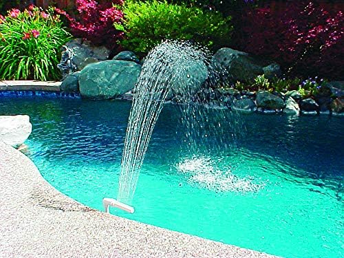 Poolmaster 54507 Spa ve Yüzme Havuzu Şelale Çeşmesi, 1,5 İnç Dişli Geri Dönüş Tertibatlı Havuzlar için
