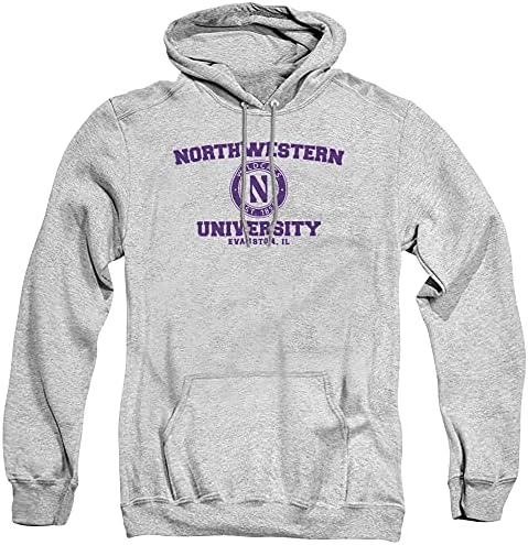Northwestern Üniversitesi Resmi Daire Logosu Unisex Yetişkin Pull-Over Hoodie