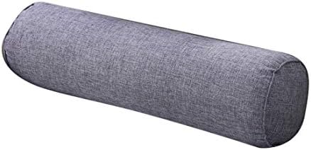 Enerhu Servikal Yastık Rulo Yastık Çok Fonksiyonlu Bacak Servikal Destek Yastıklar Gri S, 40x15 cm