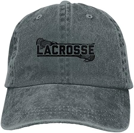 Lacrosse Mens Womens Yetişkin beyzbol Şapkası Vintage Ayarlanabilir Denim Şapka Yeni Kovboy kamyon şoförü şapkaları