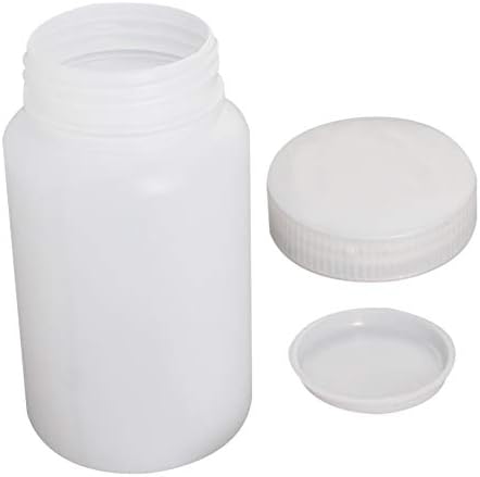Bettomshin 10 Pcs 250 ml PE Plastik (Gıda Sınıfı) Şişeler, geniş Ağız Lab reaktif şişesi Sıvı/Katı Örnek Mühür Örnek saklama