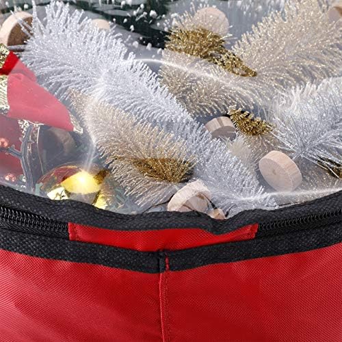 TRRAPLE Noel ışık saklama çantası, naylon Noel süsler saklama çantası Tatil depolama organizatör için Noel ağacı ışıkları süsler,