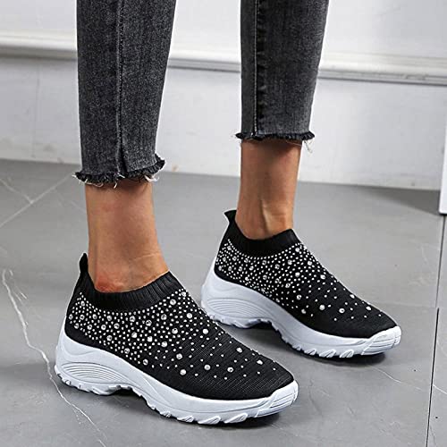 Padaleks kadın Atletik Koşu yürüyüş ayakkabısı Üzerinde Kayma Konfor Moda Sneakers Nefes Örgü Spor Tenis Ayakkabıları