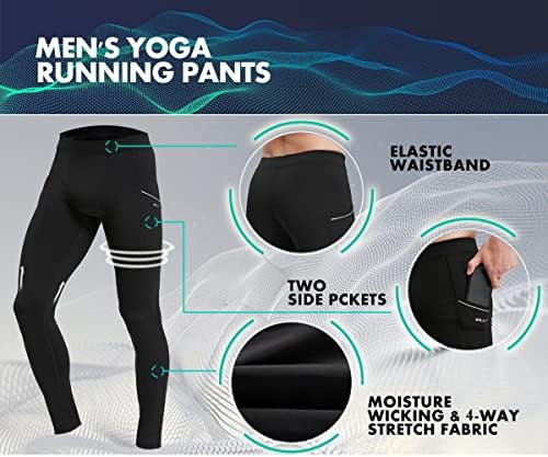 Wıllıt erkek Aktif Yoga Tayt Pantolon Koşu Dans Tayt Cepler ıle Bisiklet egzersiz pantolonları Hızlı Kuru