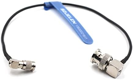 SZJELEN Sağ Açı Mini BNC BNC, 50ohm HD SDI Koaksiyel Kablo,Video SDI Pigtail için Kamera RF Koaksiyel Kablo (30 cm)