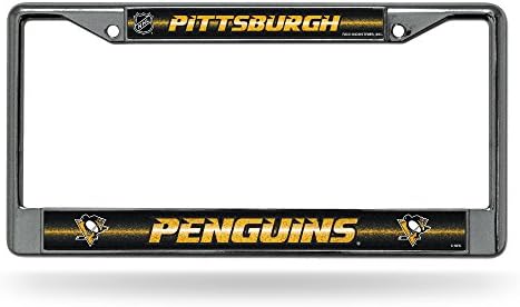 Pittsburgh Penguins Bling Krom Plaka Çerçevesi