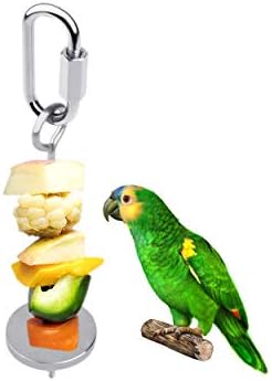 DS. DİSTİNCTİVE TARZI Kuş Gıda Tutucu Papağan Meyve Sebze Toplayıcılık Oyuncak Paslanmaz Çelik Kuş Tedavi Tutucu Asılı Gıda Besleme